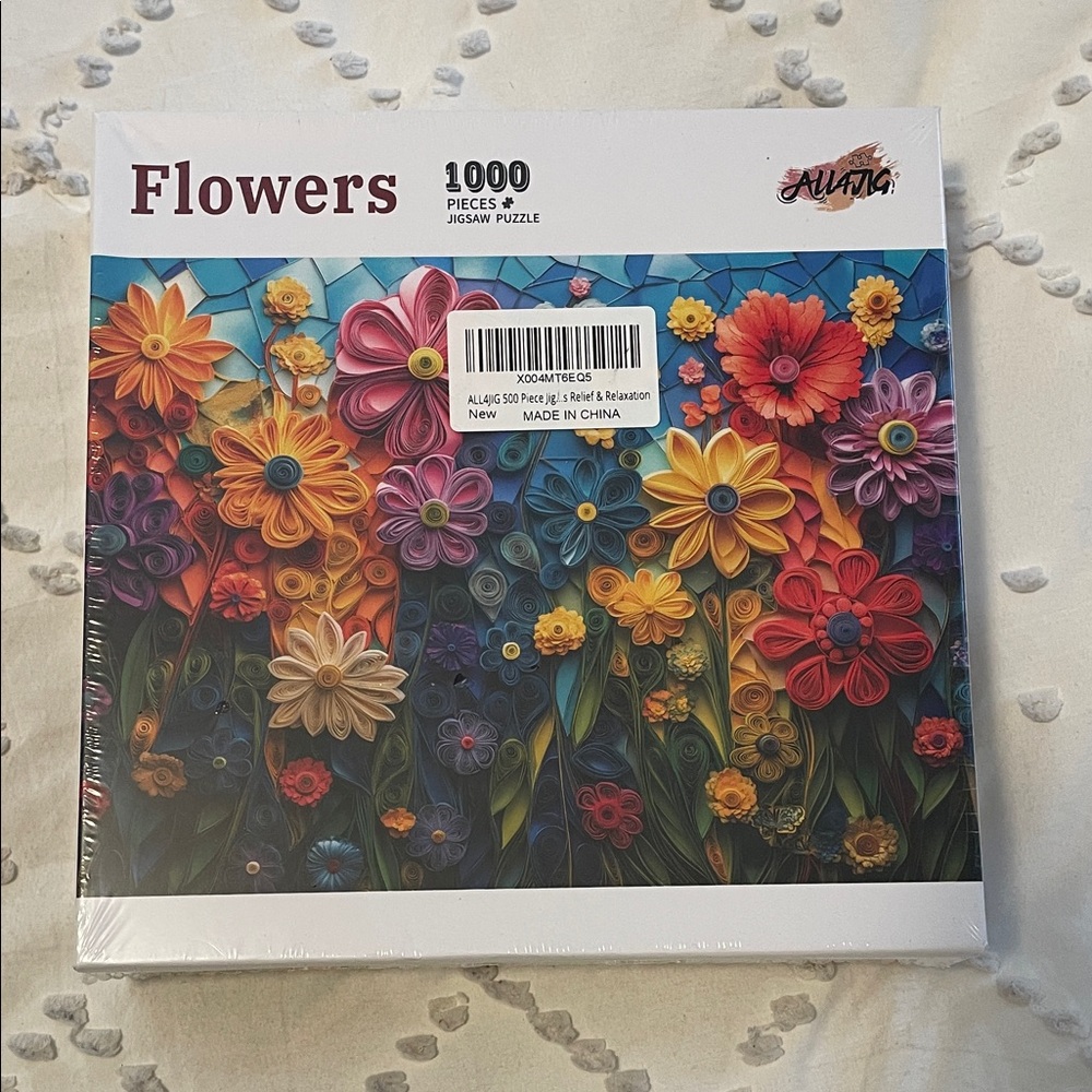 Colorful Flower Puzzle 1000 Pieces nwt